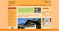 Desktop Screenshot of landhauswalch.at